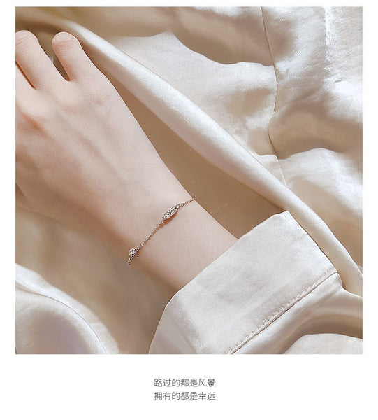 LUCK Silver Sterling Bracelet FashionChic