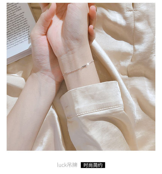 LUCK Silver Sterling Bracelet FashionChic