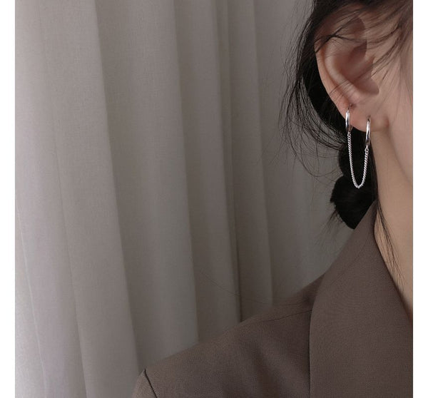 Double Hoop Piercing Earring FashionChic