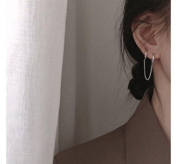Double Hoop Piercing Earring FashionChic