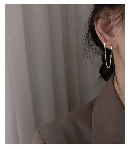 Double Hoop Piercing Earring FashionChic