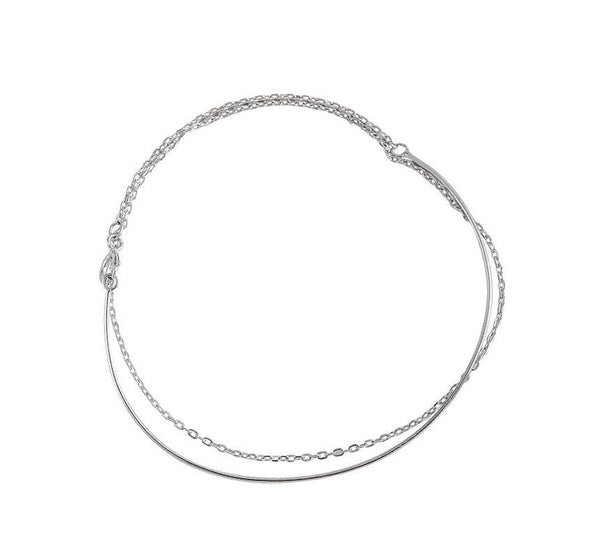 Sterling Layered Silver Bracelet FashionChic