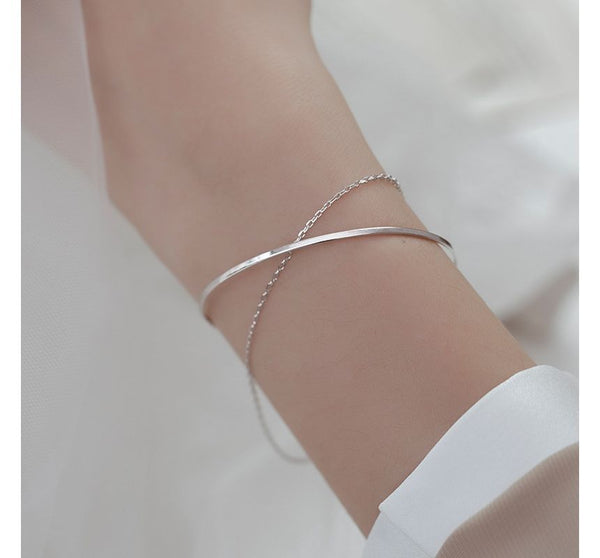 Sterling Layered Silver Bracelet FashionChic