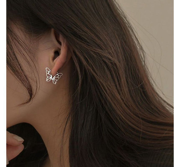 Sterling Earring Butterfly Silver FashionChic