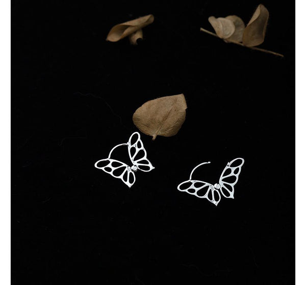 Sterling Earring Butterfly Silver FashionChic