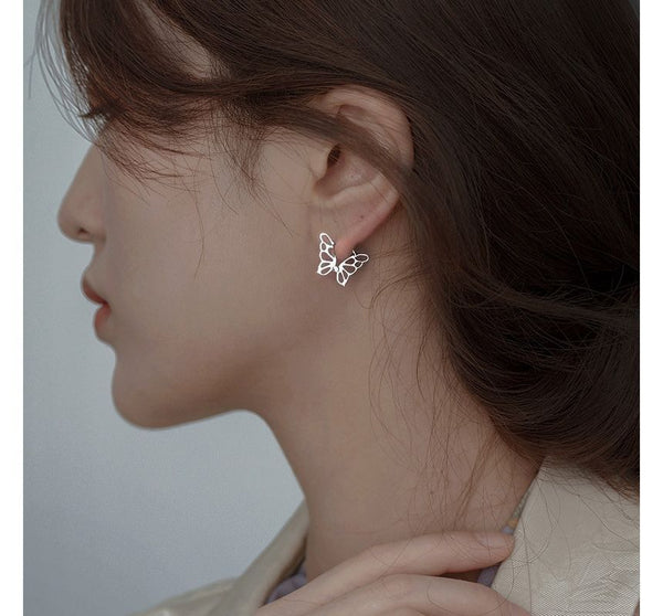 Sterling Earring Butterfly Silver FashionChic