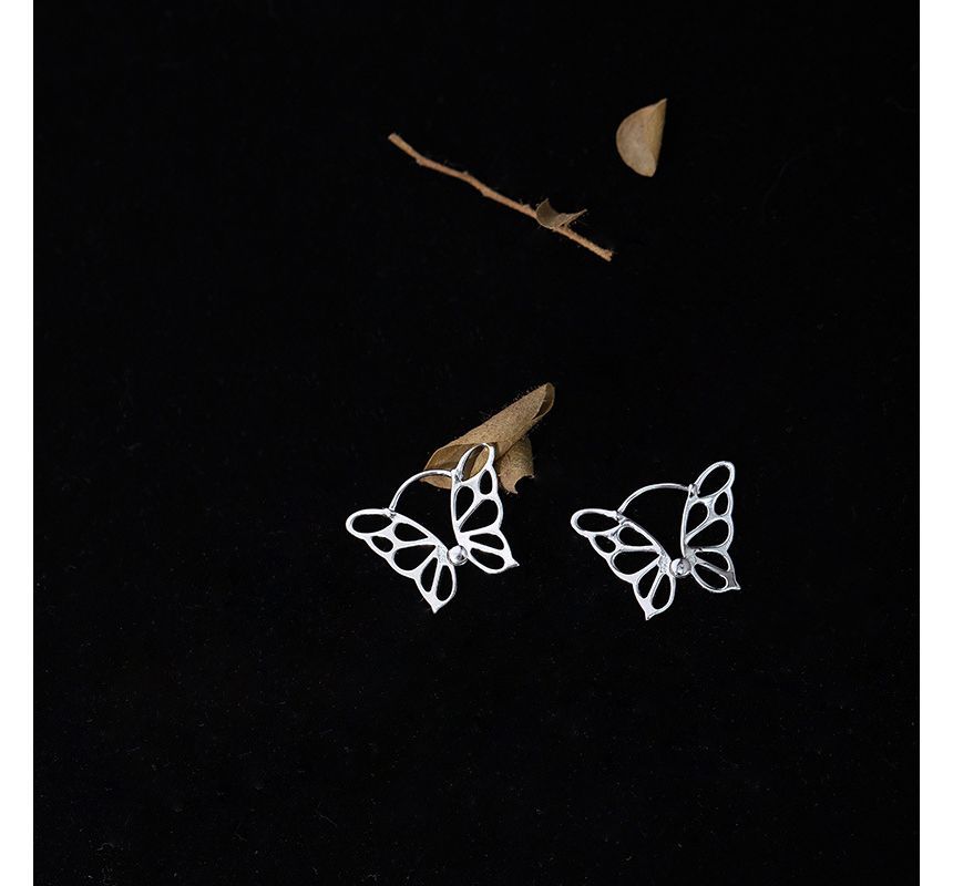 Sterling Earring Butterfly Silver FashionChic