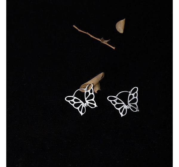 Sterling Earring Butterfly Silver FashionChic