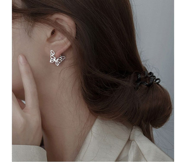 Sterling Earring Butterfly Silver FashionChic