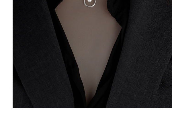 Silver Pearl Sterling Necklace Faux FashionChic