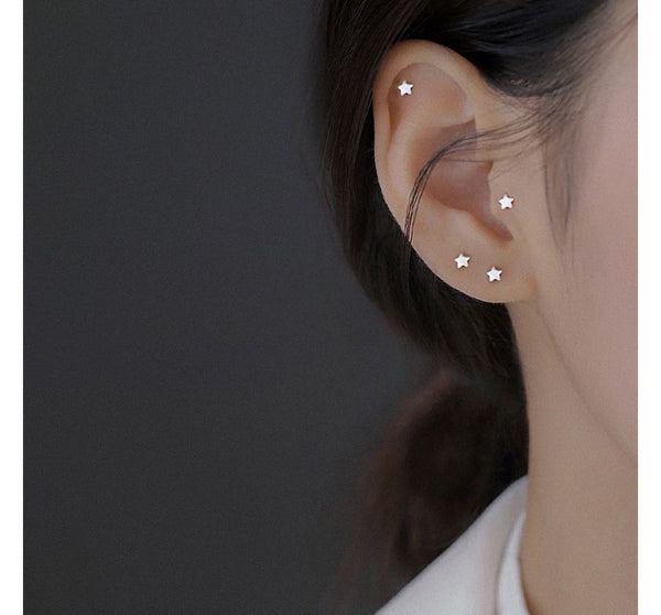 Sterling Star Stud Earring Silver FashionChic