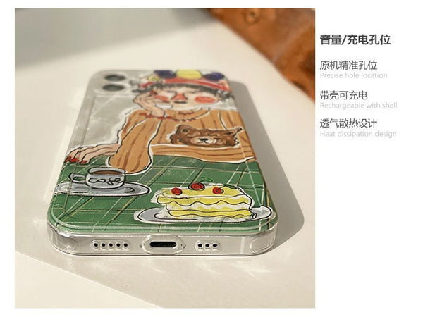 Phone Cartoon Case Transparent FashionChic