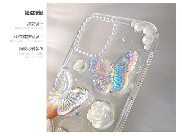Phone Butterfly Transparent Case FashionChic