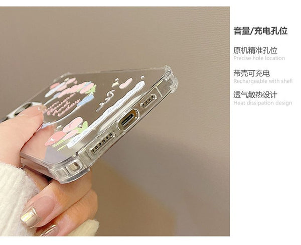 Case Flower Phone Mirrored FashionChic