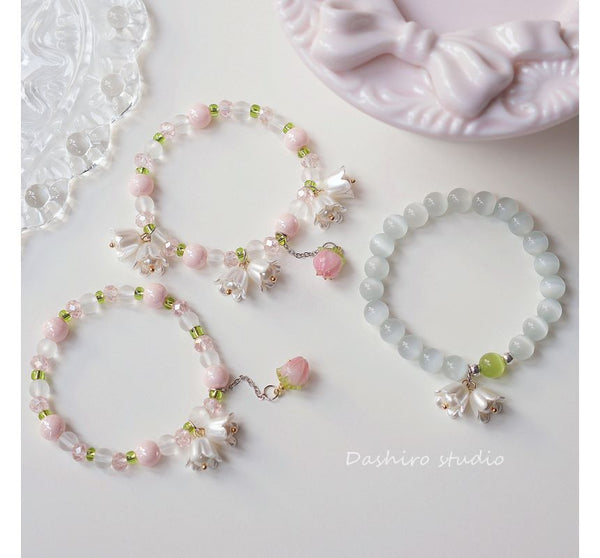 Resin Bead Flower Bracelet FashionChic