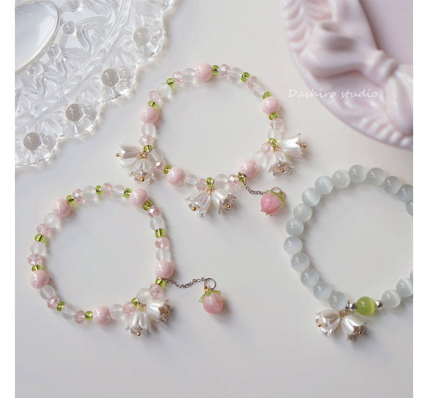 Resin Bead Flower Bracelet FashionChic