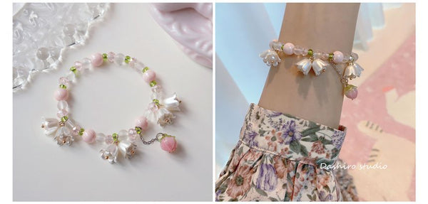 Resin Bead Flower Bracelet FashionChic