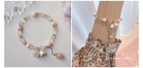 Resin Bead Flower Bracelet FashionChic