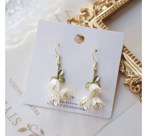 Flower Earring Dangle Alloy FashionChic