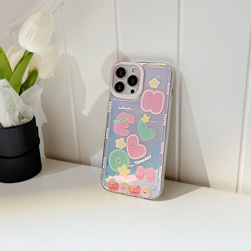 Phone Cartoon Case Holographic FashionChic