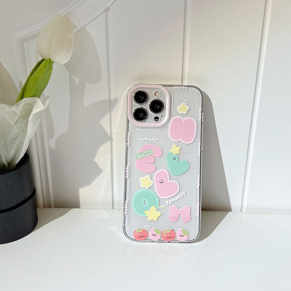 Phone Cartoon Case Holographic FashionChic