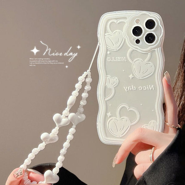 Phone Transparent Case Heart FashionChic