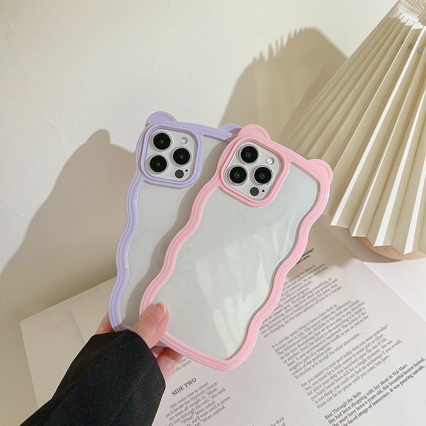 Case Phone Wavy Transparent FashionChic