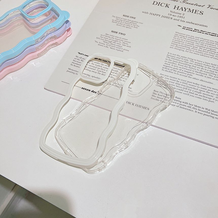 Case Phone Wavy Transparent FashionChic