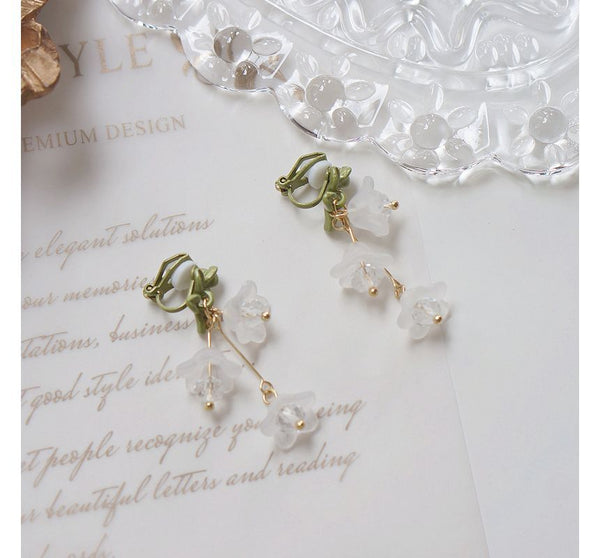Clip-On / Drop Flower Earring FashionChic