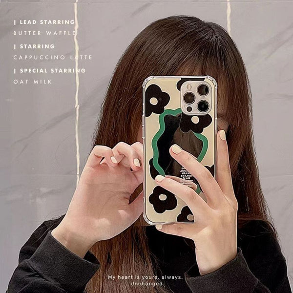 Case Floral Phone Mirrored FashionChic