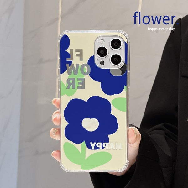 Case Floral Phone Mirrored FashionChic