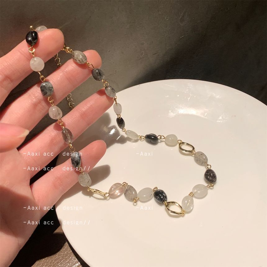 Necklace Gemstone FashionChic