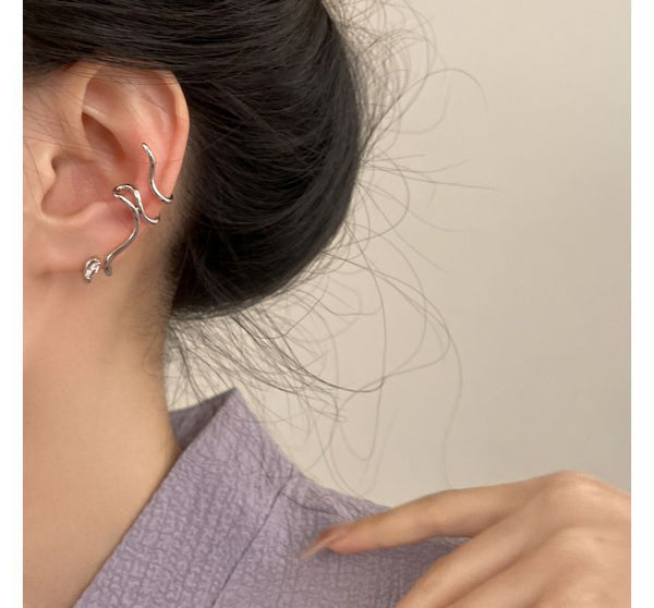 Alloy Cuff Snake Earring FashionChic