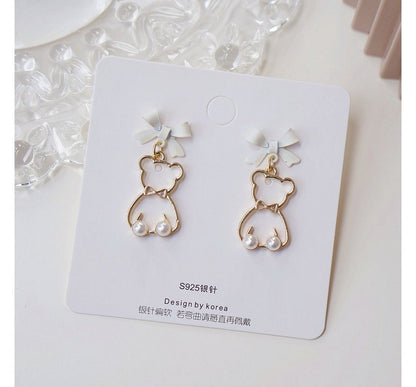 Bear Dangle Earring Alloy FashionChic