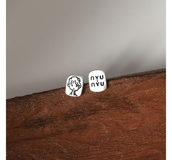 Stud Earring Cartoon FashionChic