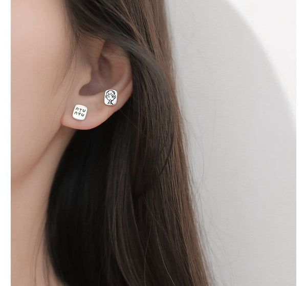 Stud Earring Cartoon FashionChic