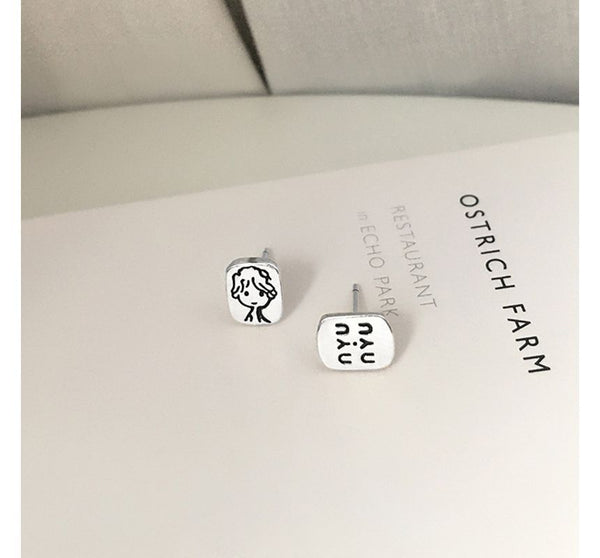 Stud Earring Cartoon FashionChic