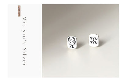 Stud Earring Cartoon FashionChic