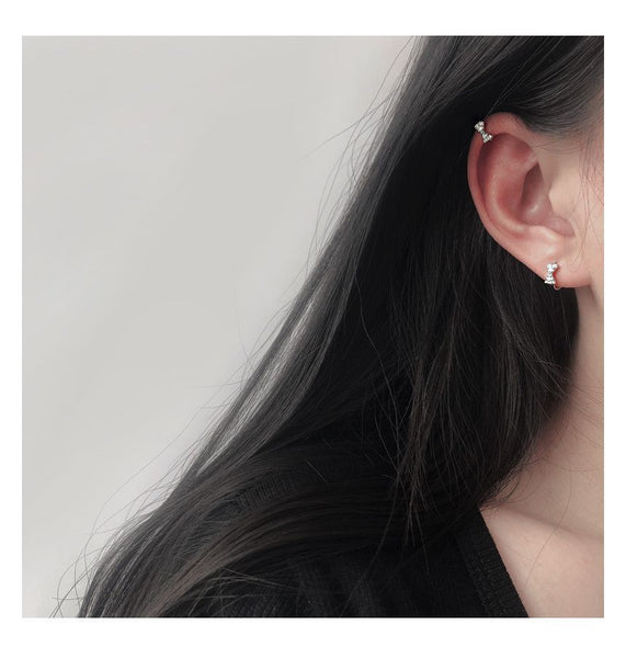 Cuff Bow Ear Rhinestone FashionChic