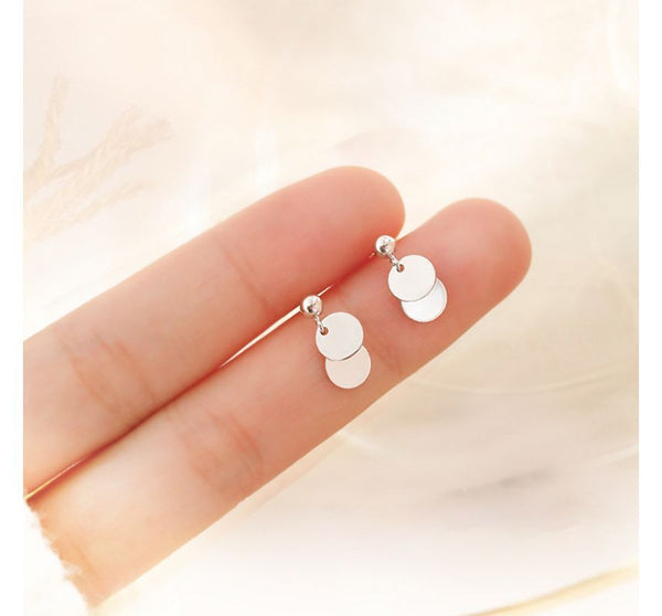 Earring Drop Disc FashionChic