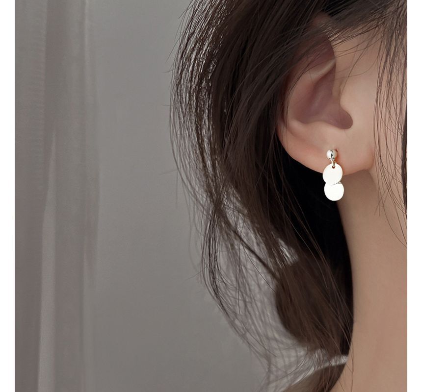 Earring Drop Disc FashionChic