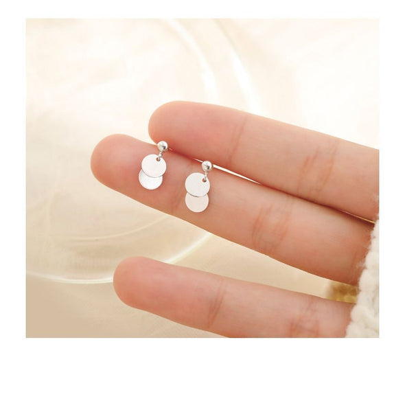 Earring Drop Disc FashionChic