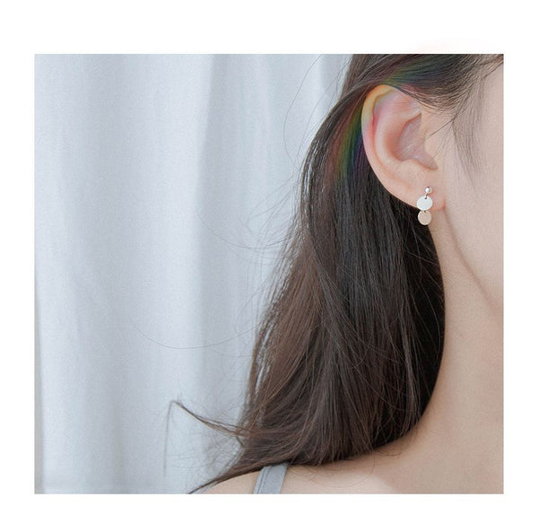 Earring Drop Disc FashionChic