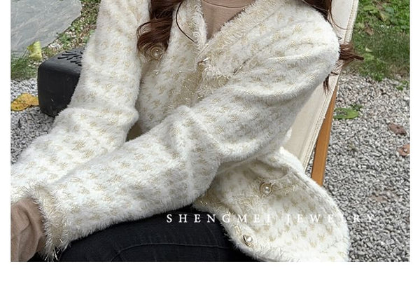 Headband Logo Tweed FashionChic