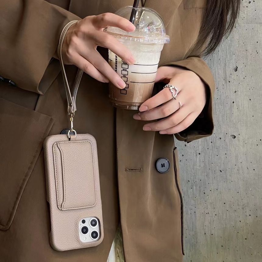 Leather Card Holder Phone Case Faux FashionChic