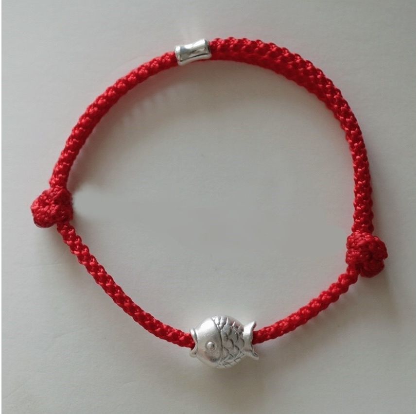 String Fish Bracelet Silver FashionChic