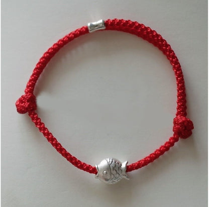String Fish Bracelet Silver FashionChic