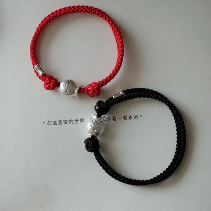 String Fish Bracelet Silver FashionChic