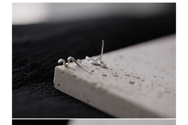 Sterling Silver Earring Snake FashionChic