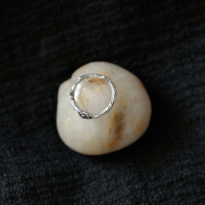 Ring Silver Rose Open Sterling FashionChic